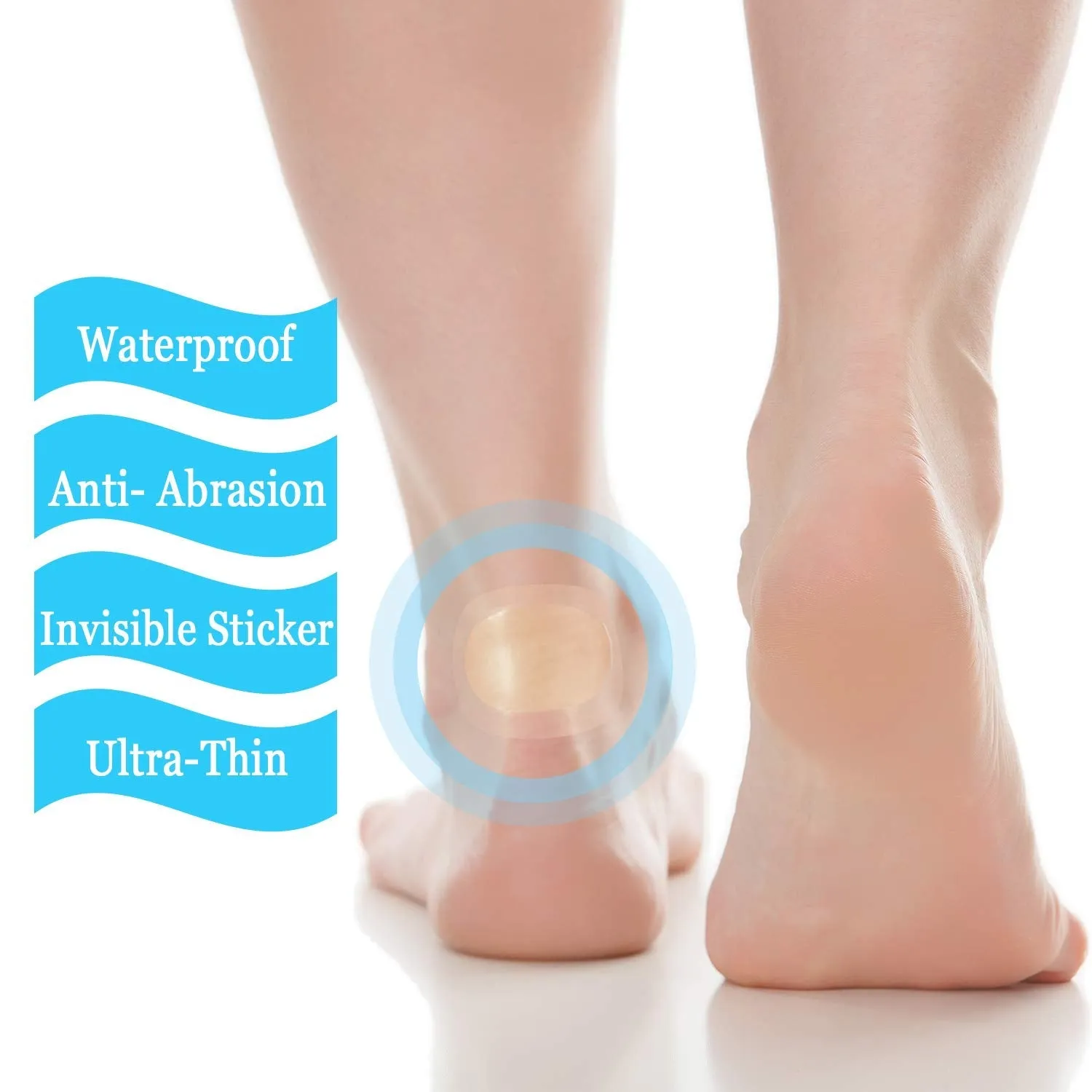20Pcs Blister Pads, Blister Bandages, Blister Gel Guard, Waterproof Blister Prevention New Material Blister Cushions for Fingers, Toes, Forefoot, Heel