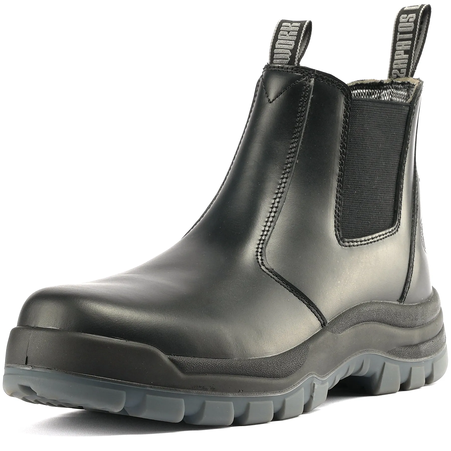 80N05 Soft Toe 6" Waterproof Mens Work Boots, Non-Slip Puncture-Proof Safety Anti-Static Working Shoes