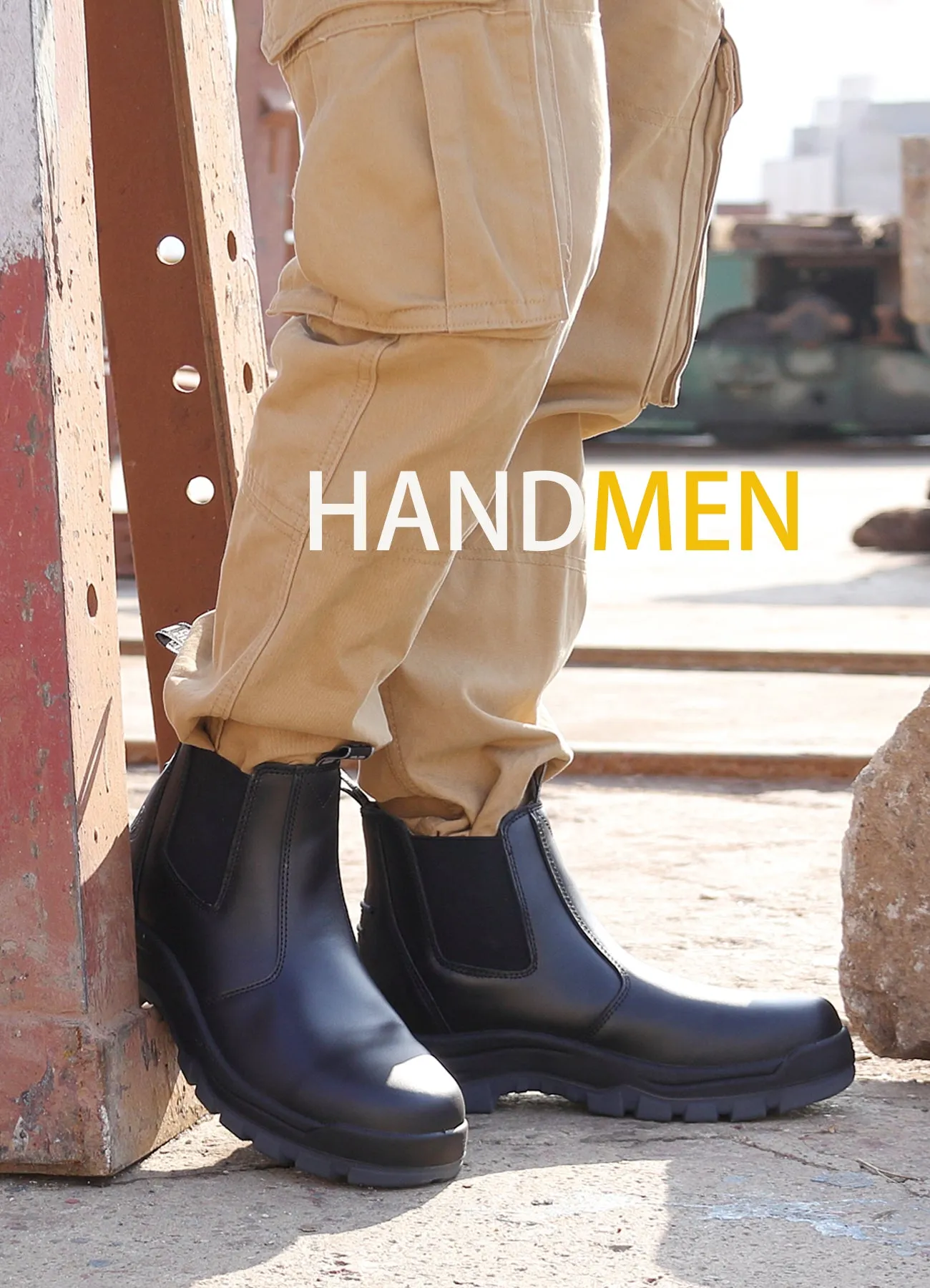 80N05 Soft Toe 6" Waterproof Mens Work Boots, Non-Slip Puncture-Proof Safety Anti-Static Working Shoes