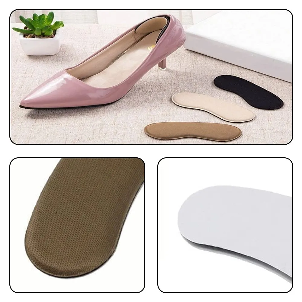 9 Pairs Snug Heel Pads Sponge Heel Grip Inserts Self Adhesive Non Slip Heel Cushions for Shoes Too Big and Foot Care