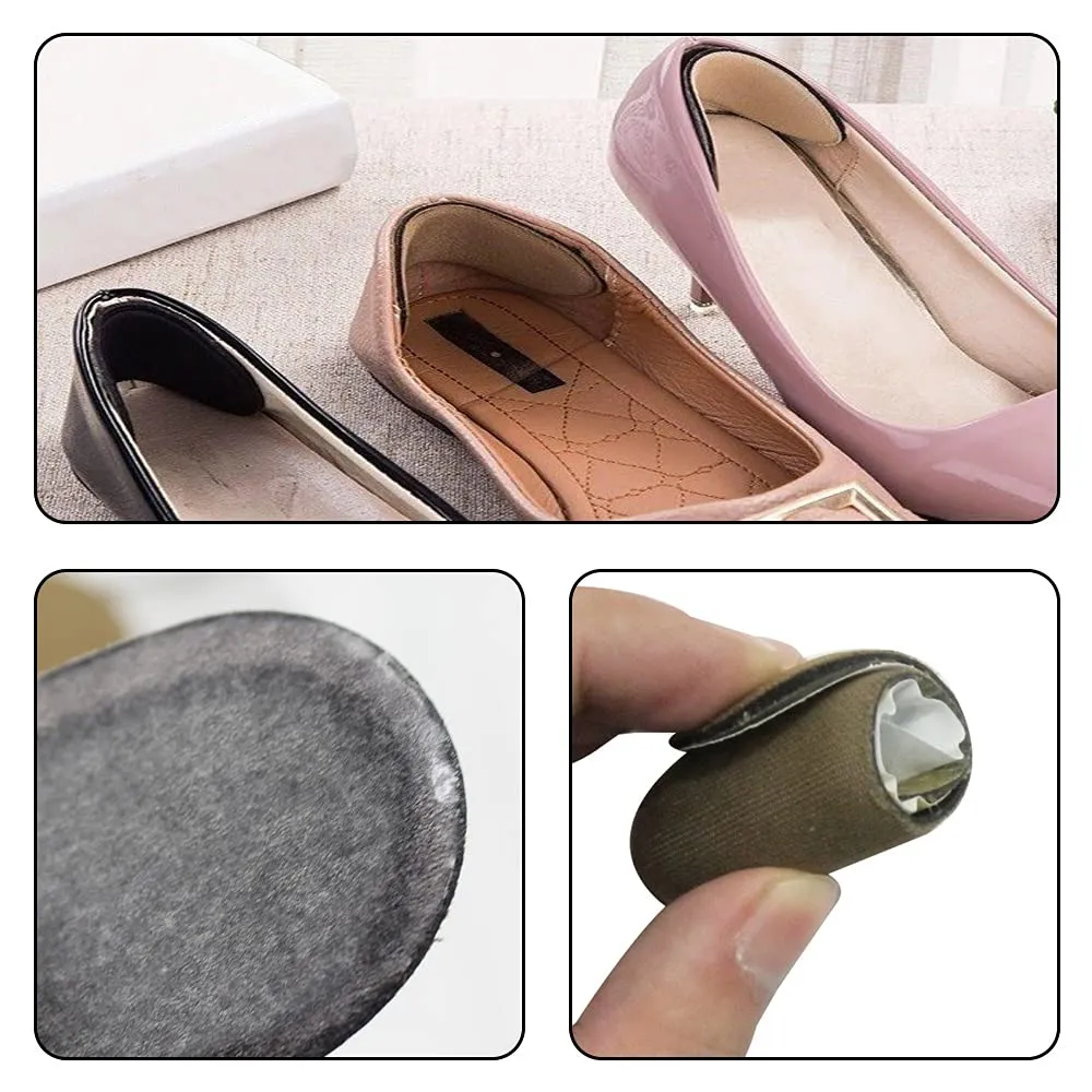 9 Pairs Snug Heel Pads Sponge Heel Grip Inserts Self Adhesive Non Slip Heel Cushions for Shoes Too Big and Foot Care