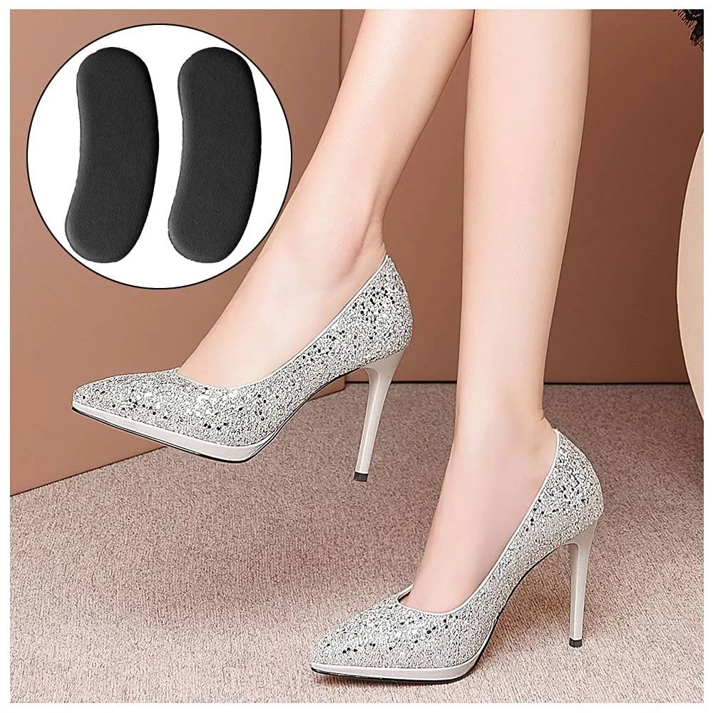 9 Pairs Snug Heel Pads Sponge Heel Grip Inserts Self Adhesive Non Slip Heel Cushions for Shoes Too Big and Foot Care