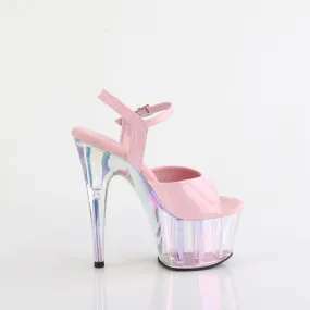 ADORE-709HT Pleaser Baby Pink Hologram Sexy Platform Shoes (Pole Dancing Heels)