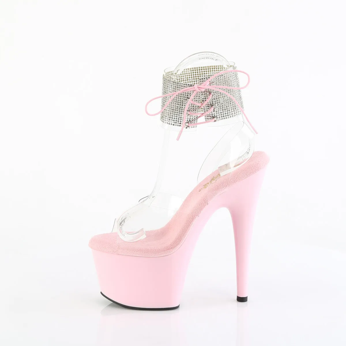 ADORE-791-2RS Pleaser Clear/Baby Pink Sexy Platform Shoes (Pole Dancing Heels)