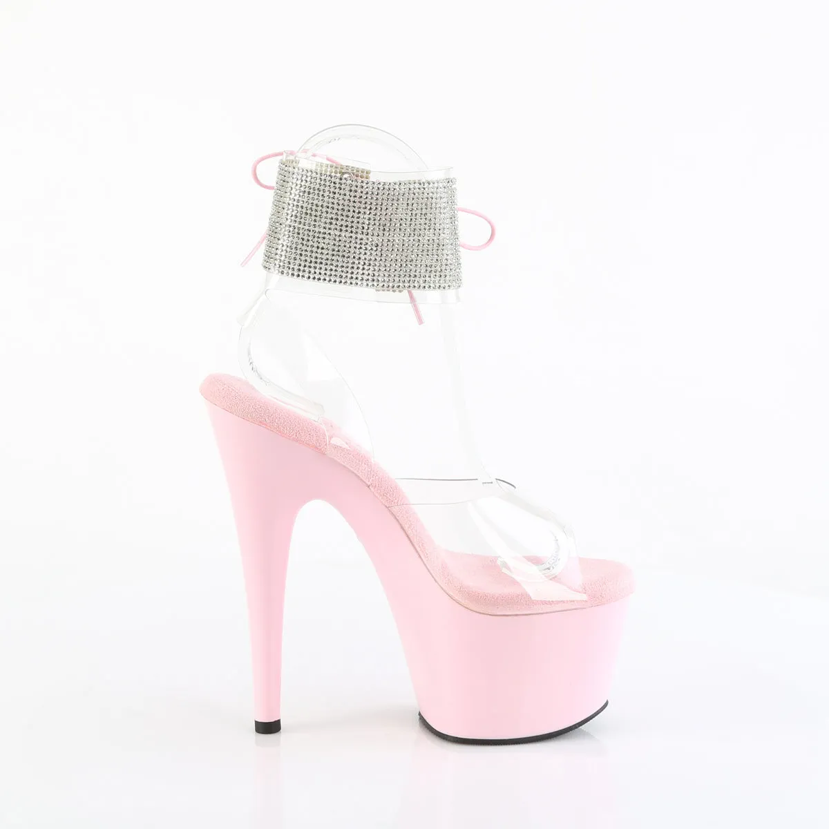 ADORE-791-2RS Pleaser Clear/Baby Pink Sexy Platform Shoes (Pole Dancing Heels)