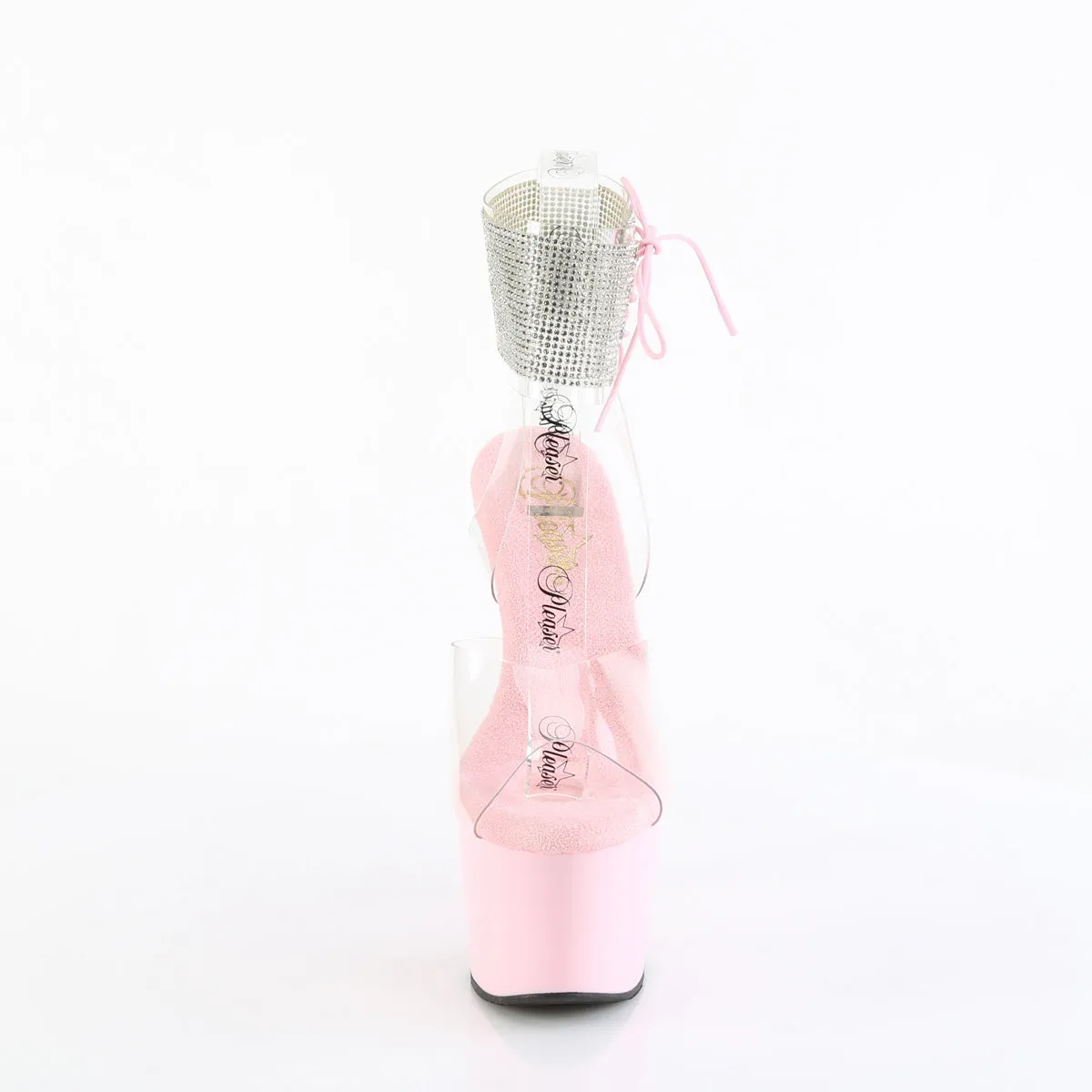 ADORE-791-2RS Pleaser Clear/Baby Pink Sexy Platform Shoes (Pole Dancing Heels)