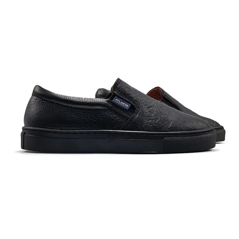 Atlanta Mocassin Black ABC Slip On Sneaker 18426