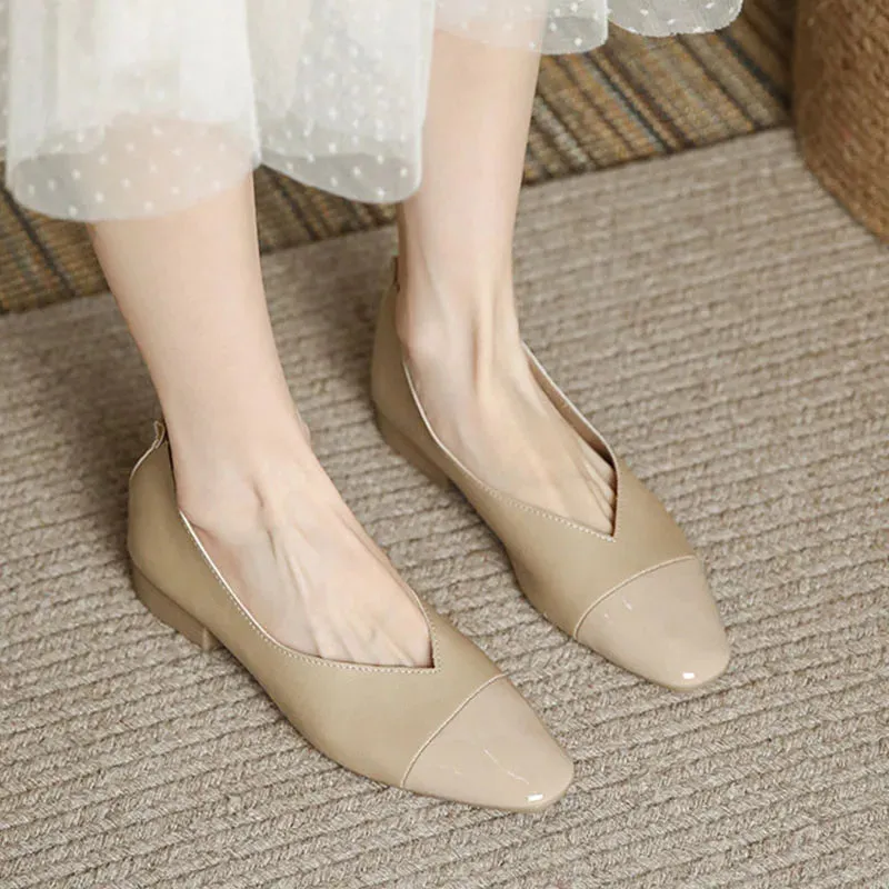binfenxie  -  Women Brand Ballet Green Red Flats 2024 New Fashion Pregnant Women's Flat Shoes Casual Women's Soft Dress Shoes Mujer