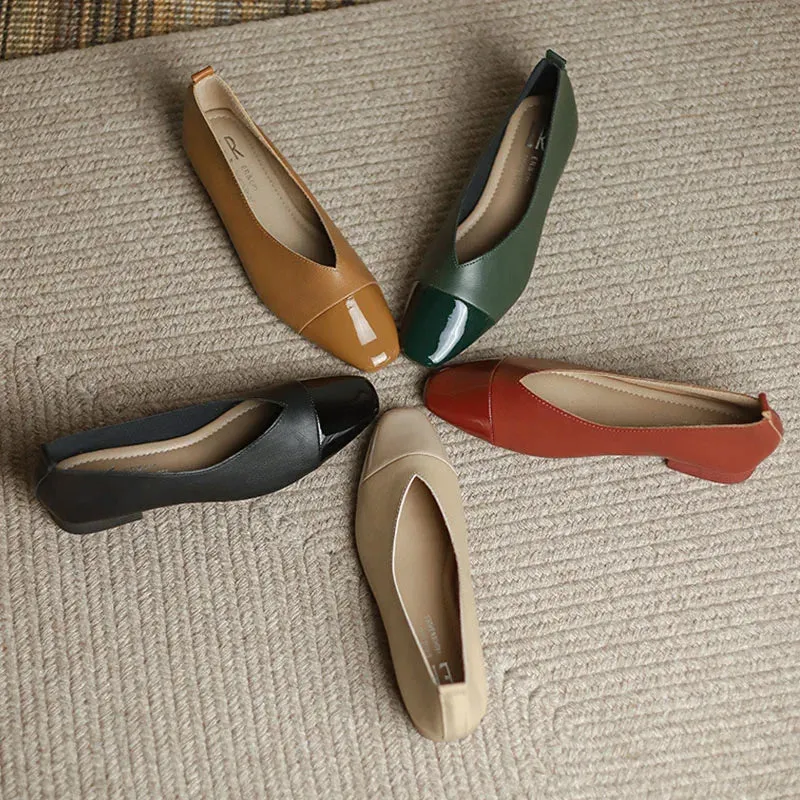 binfenxie  -  Women Brand Ballet Green Red Flats 2024 New Fashion Pregnant Women's Flat Shoes Casual Women's Soft Dress Shoes Mujer