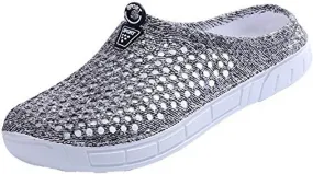 BODON Womens Summer Breathable Mesh Slippers Lightweight Mesh Clog Quick Drying Garden Shoes Footwear Anti-Slip Shoes