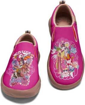 Boys Girls Shoes Kid's Slip On Loafers Lightweight Soft Sole Anti-Slip Sneakers Art Painted Walking Travel Shoes