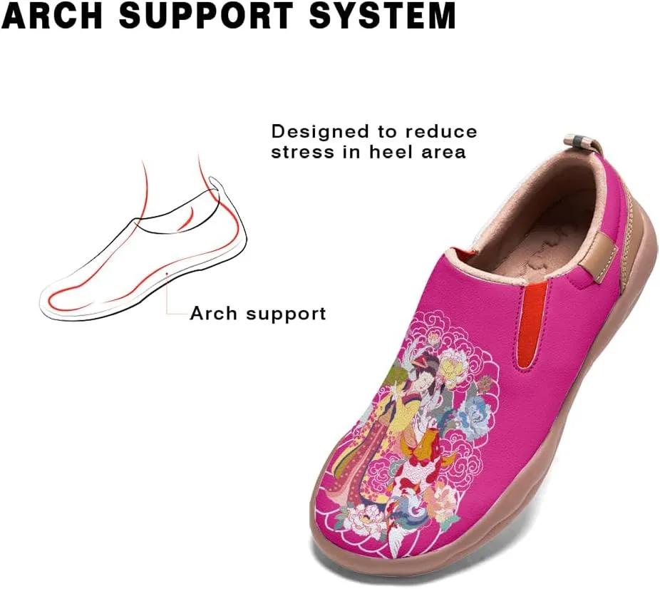 Boys Girls Shoes Kid's Slip On Loafers Lightweight Soft Sole Anti-Slip Sneakers Art Painted Walking Travel Shoes