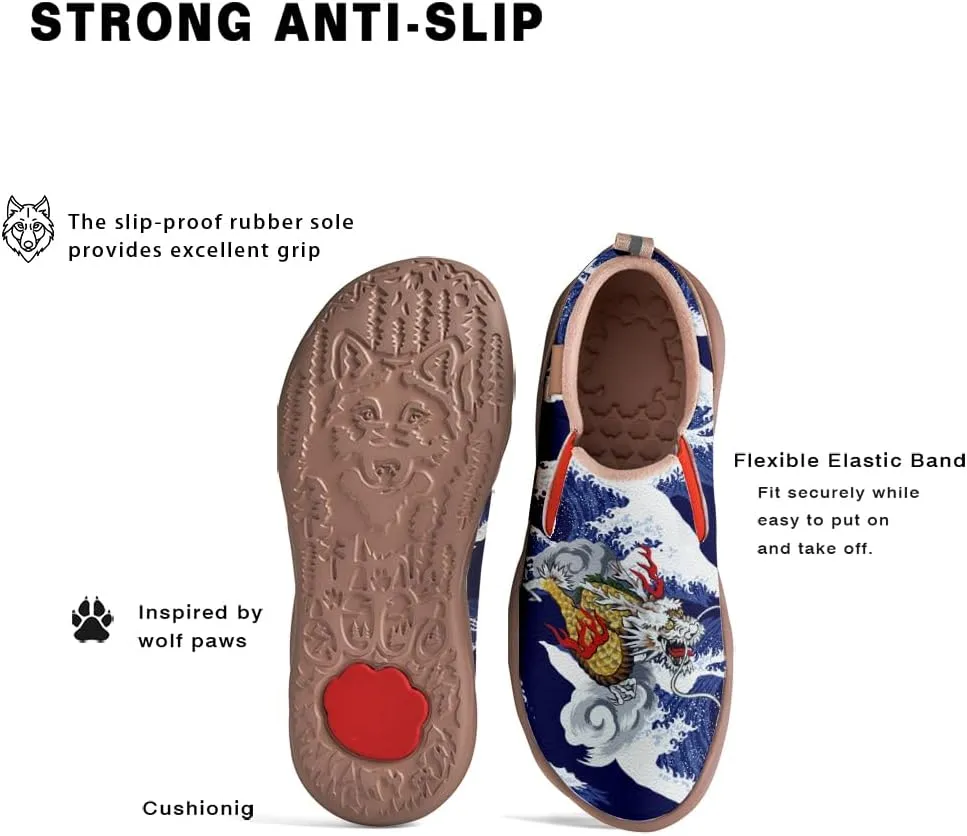 Boys Girls Shoes Kid's Slip On Loafers Lightweight Soft Sole Anti-Slip Sneakers Art Painted Walking Travel Shoes