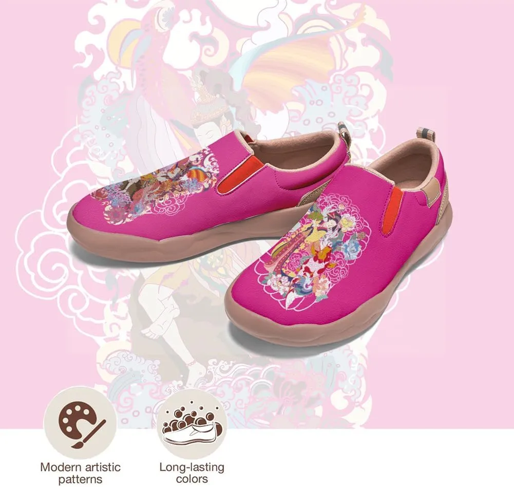 Boys Girls Shoes Kid's Slip On Loafers Lightweight Soft Sole Anti-Slip Sneakers Art Painted Walking Travel Shoes