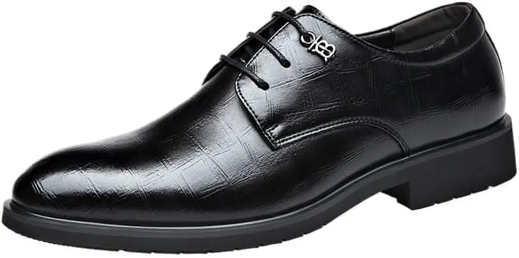 Business Dress Shoes, Men Leather Casual Shoes, Italian Trend Elegant Oxford Shoes, British Height Increase Leather Shoes, Mens Waterproof Shoes