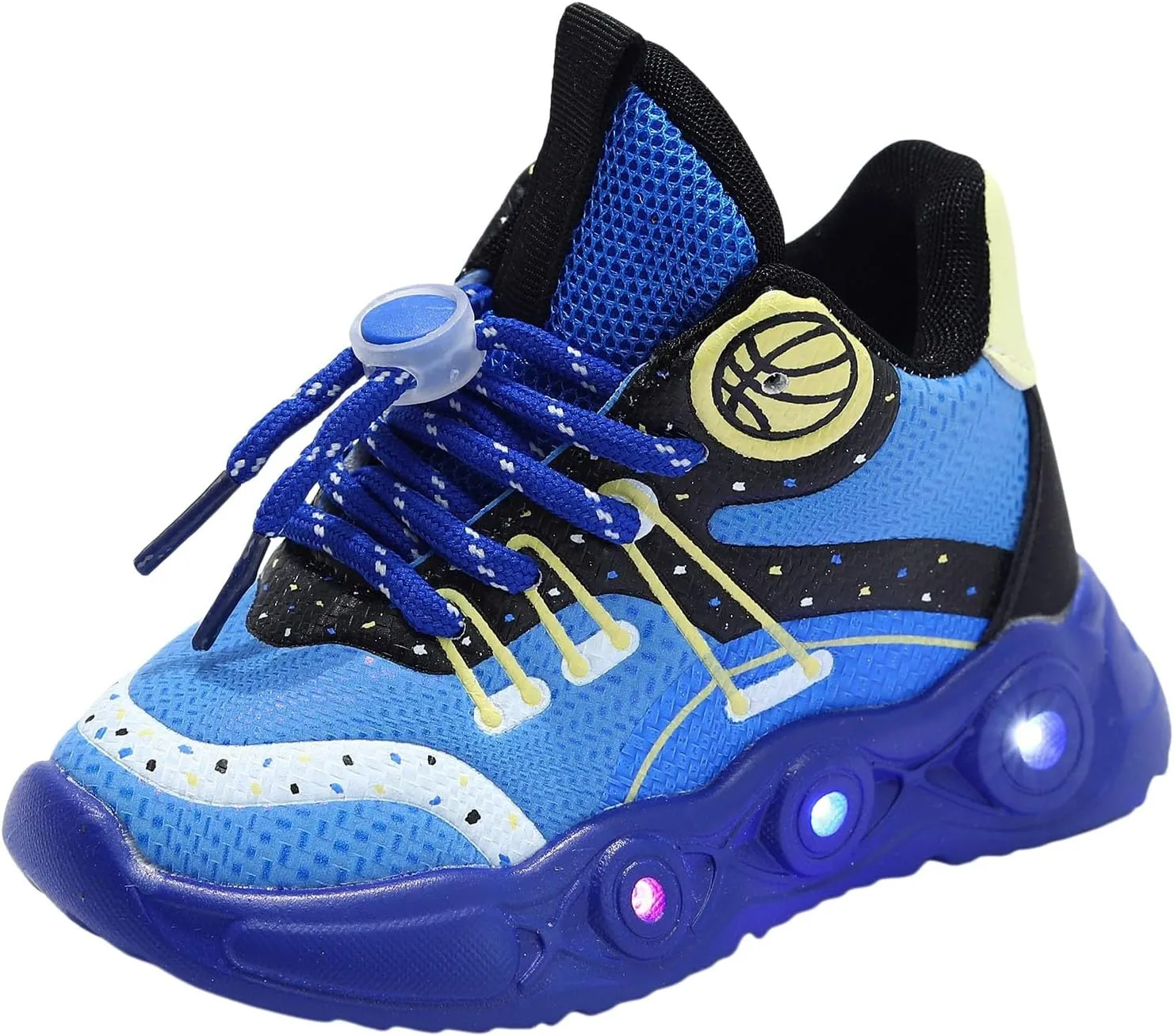 Cathalem Toddler Children Boys Girls Led Tennis Shoes Kids Mesh Letter Led Light Up Running Shoes Sneakers for 1-6 Years Old