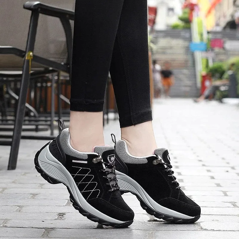 Cuzcare Women Orthopedic Sneakers Outdoor Waterproof Shoes