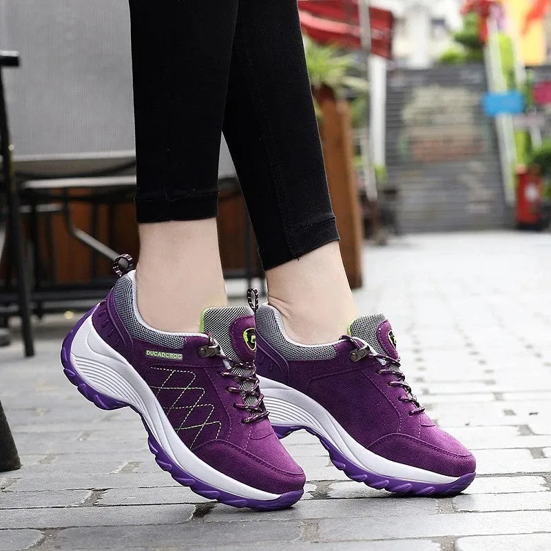 Cuzcare Women Orthopedic Sneakers Outdoor Waterproof Shoes