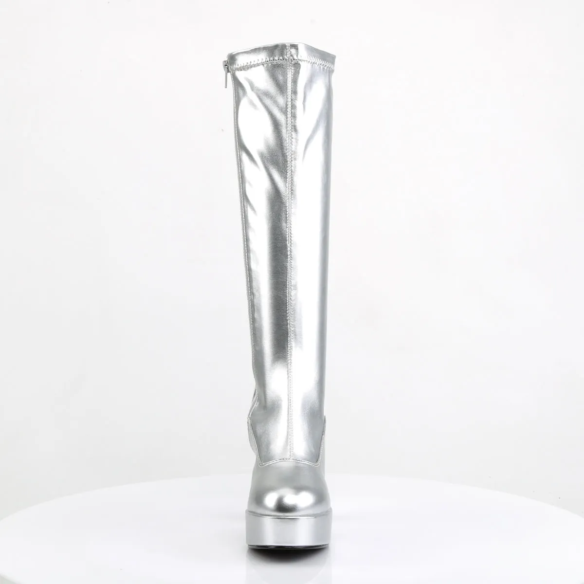 EXOTICA-2000 Funtasma Silver Fancy Dress Women's Boots (Fantasy Footwear)