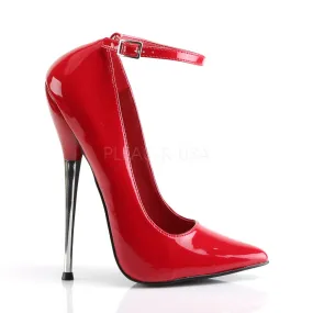 Fetish Shoes with 6-inch Stiletto Heel in Red or Black DAGGER-12