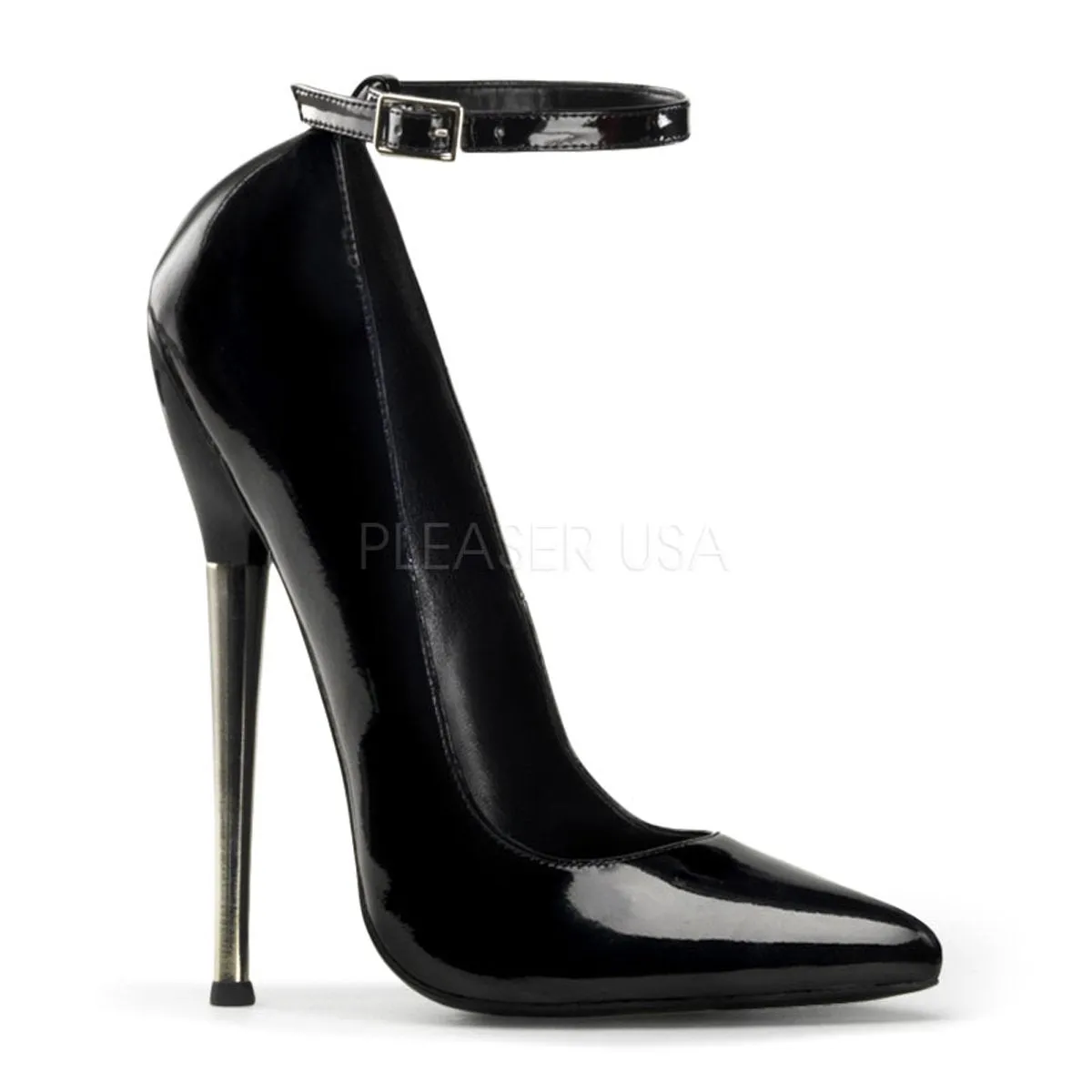 Fetish Shoes with 6-inch Stiletto Heel in Red or Black DAGGER-12