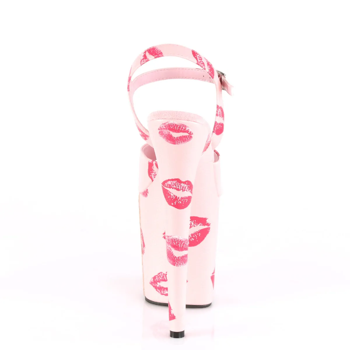 FLAMINGO-809KISSES Pleaser Baby Pink Faux Leather Sexy Platform Shoes (Pole Dancing Heels)