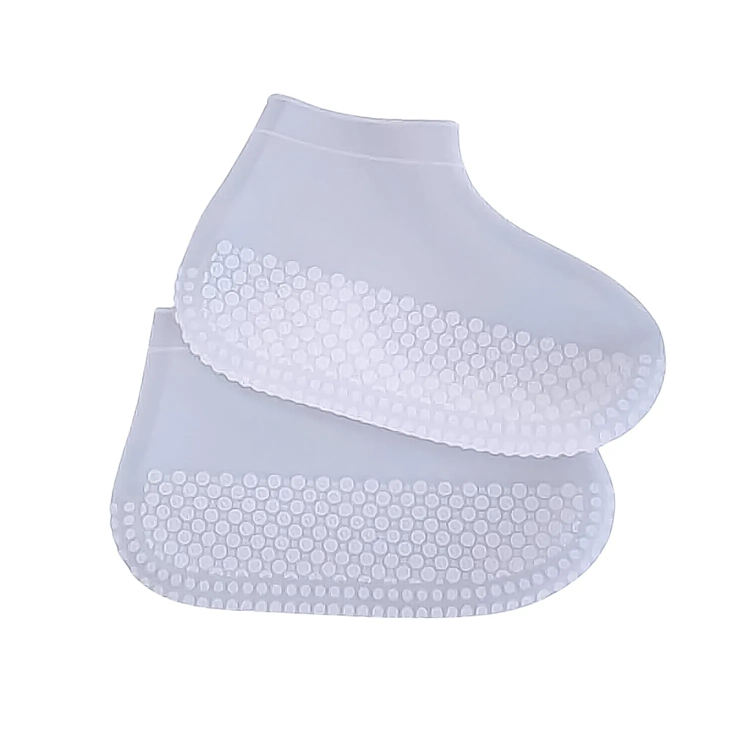 Foldable Anti-Skid Silicone Boot Covers (Large, Mix Color)