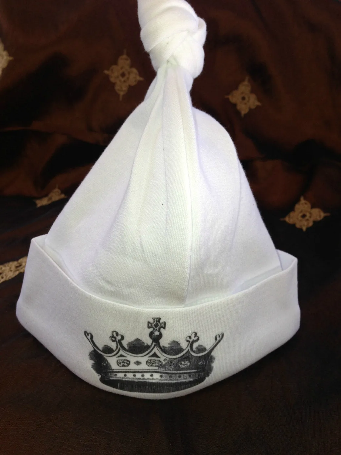 Hat, Newborn Baby, Infant Royal Knot Hat, Crown, HRH, Prince