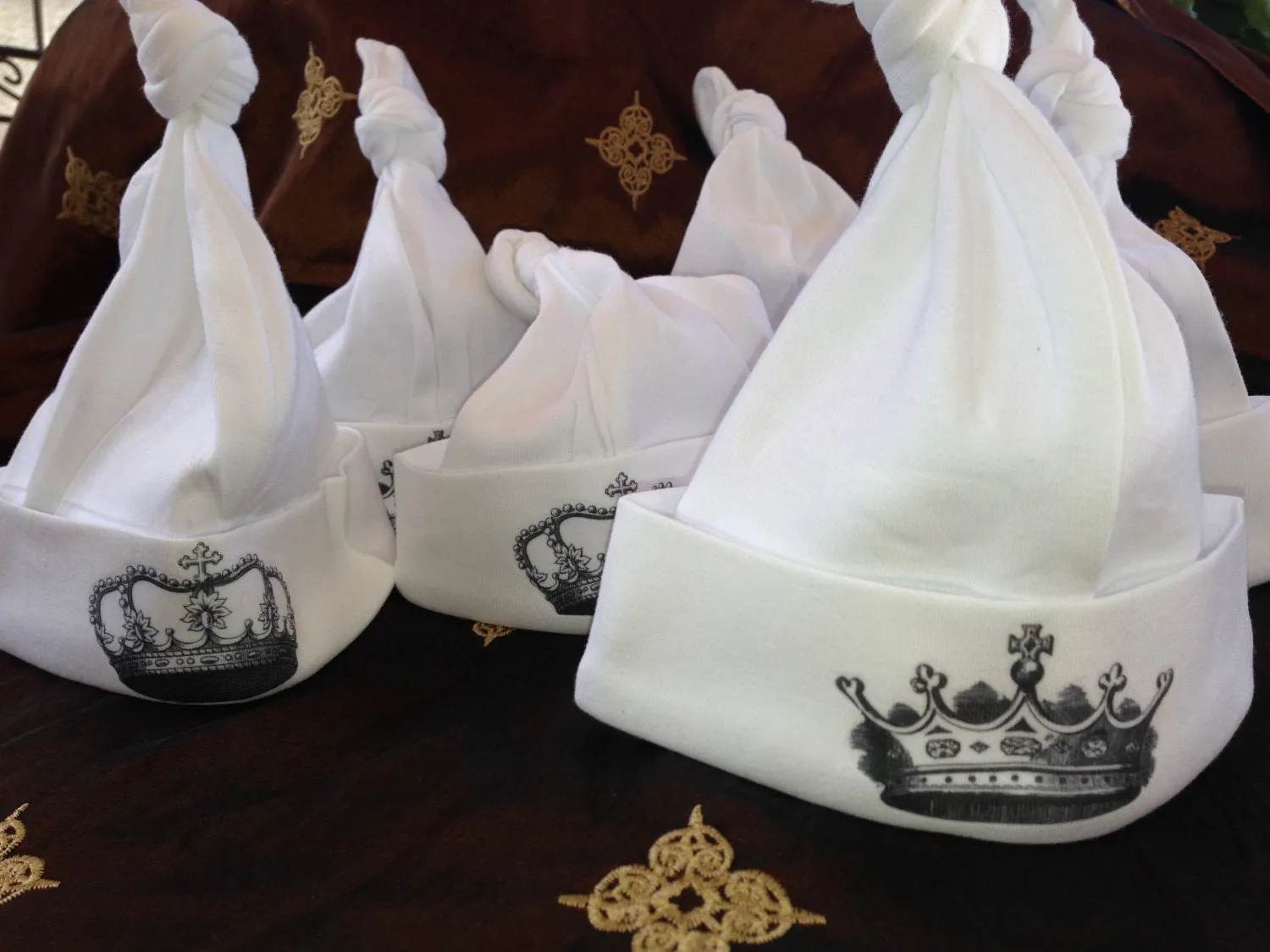 Hat, Newborn Baby, Infant Royal Knot Hat, Crown, HRH, Prince