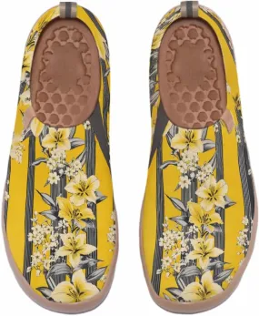 Hetios Women's Travel Footwear Knit Mesh Artistic Slip On Shoes Lightweight Comfortable Casual Loafers