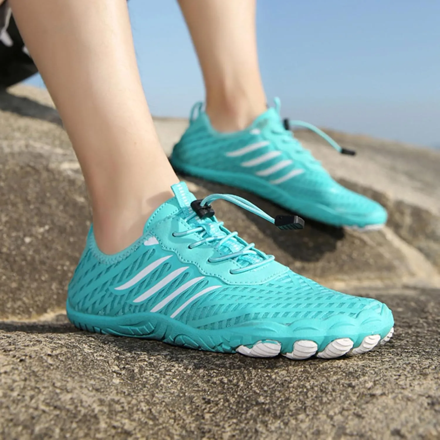 Hiking Footwear Barefoot Womens Shoes Women Healthy Non-Slip Unisex Grounded Footwear for Women with Neuropathy Hike Water Shoes Men Wide Toe Box Sneakers Pro Barefoot Waterproof Breathable