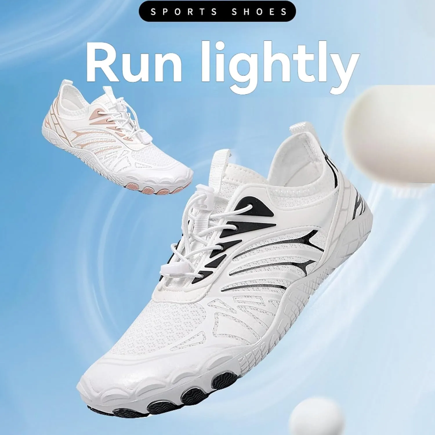 Hiking Footwear Barefoot Womens Shoes Women Healthy Non-Slip Unisex Grounded Footwear for Women with Neuropathy Hike Water Shoes Men Wide Toe Box Sneakers Pro Barefoot Waterproof Breathable