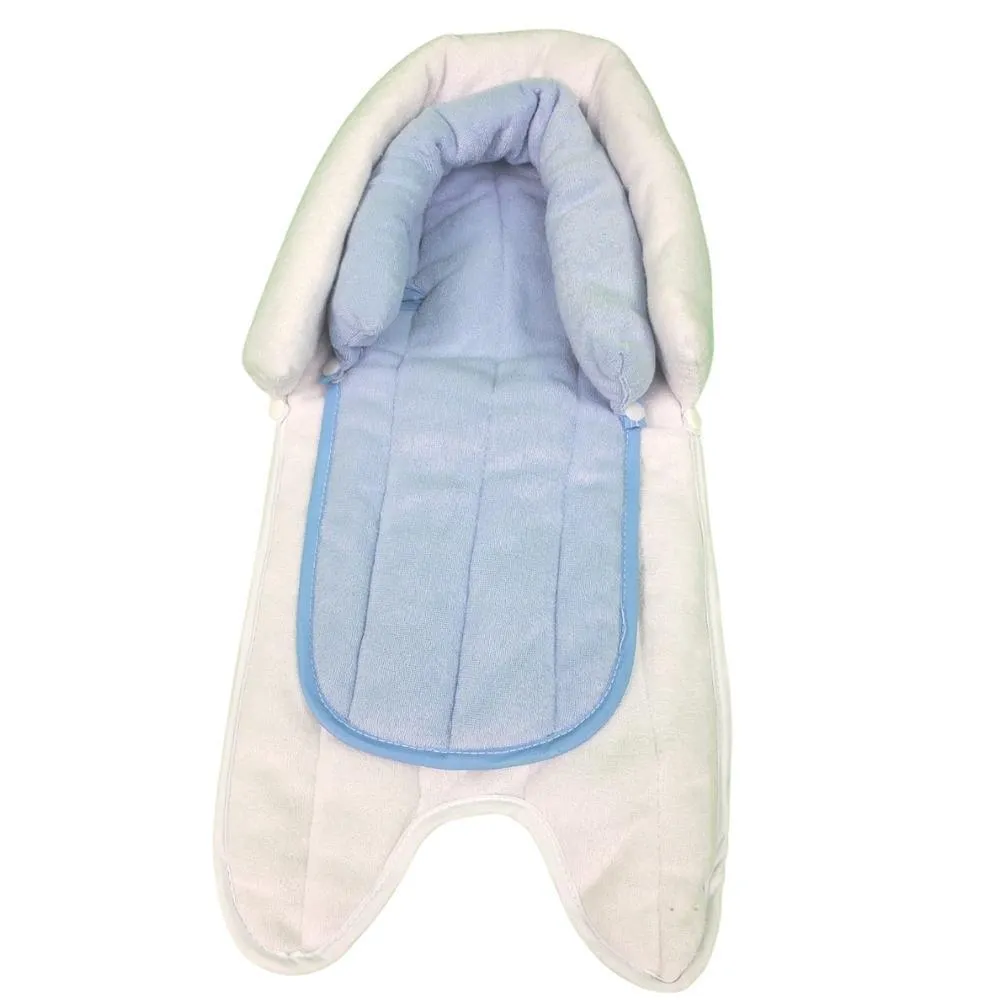 Infant 2-in-1 Adjustable Soft Cushion Head Support Pillow - Blue