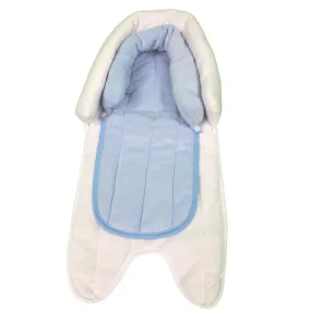 Infant 2-in-1 Adjustable Soft Cushion Head Support Pillow - Blue