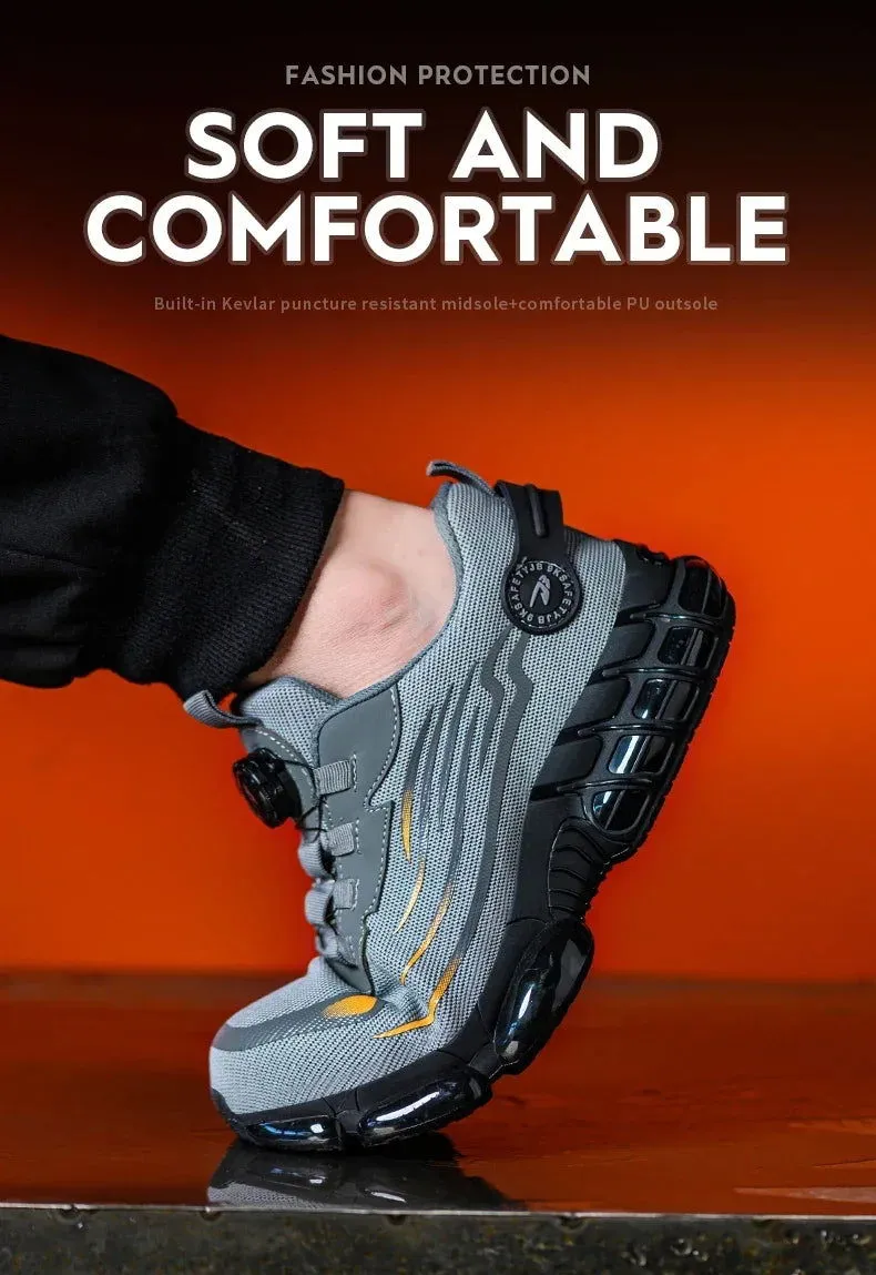 JB Fly Weaving 700 Quick Lace Steel Toe Shoes