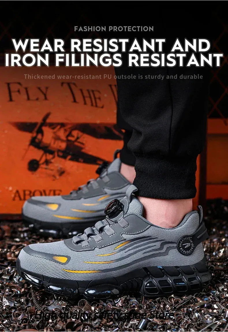 JB Fly Weaving 700 Quick Lace Steel Toe Shoes