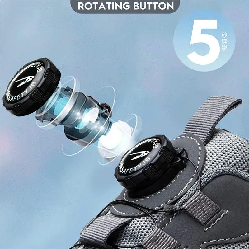 JB Fly Weaving 700 Quick Lace Steel Toe Shoes