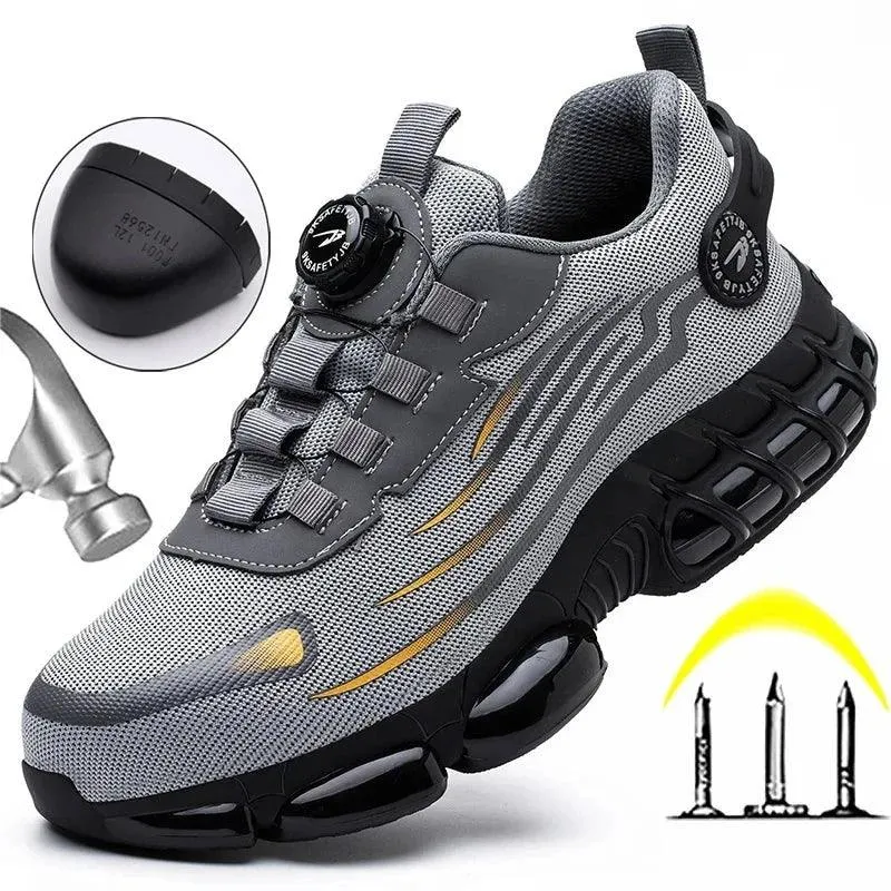 JB Fly Weaving 700 Quick Lace Steel Toe Shoes