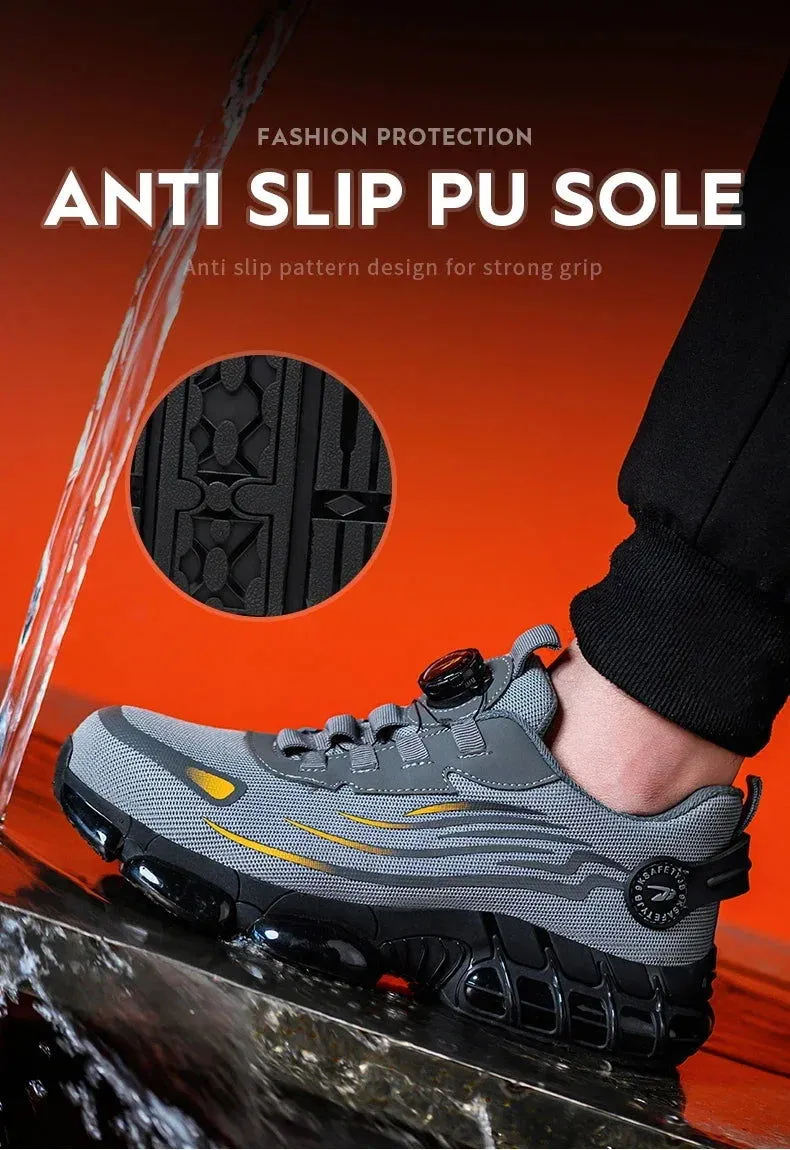 JB Fly Weaving 700 Quick Lace Steel Toe Shoes
