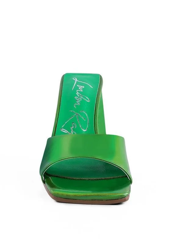 Lovebug Triangular Block Heel Sandals
