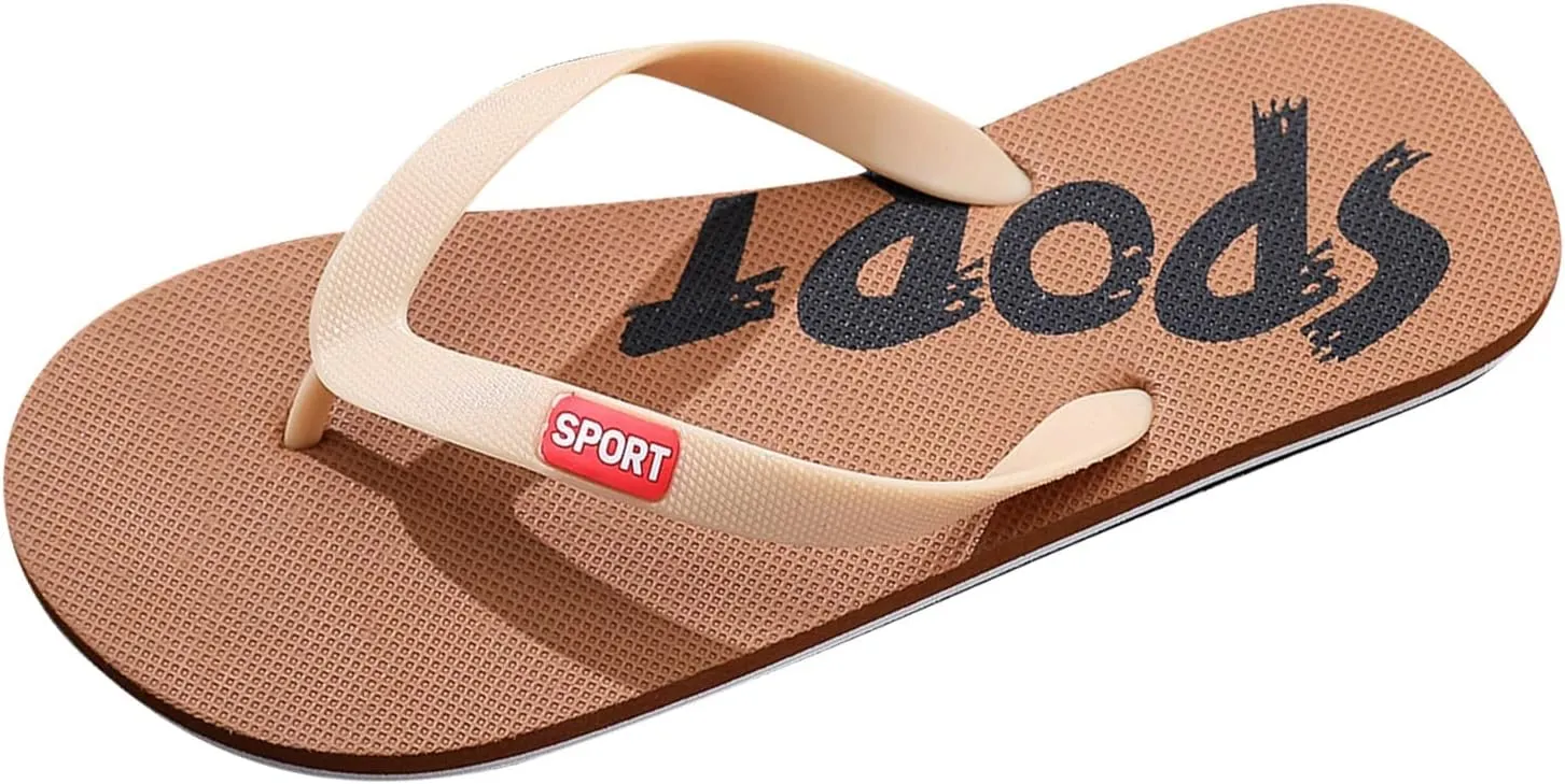 Men Shoes Flat Herringbone Slippers Fashion Casual Beach Casual Sandals Leather Flip Flops for Men Size 11