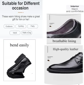 Men's Oxfords Dress Shoes,Leather Business Casual Pointed Toe Breathable Dress Shoes,Non-Slip Breathable Leather Shoes. (Brown,10)