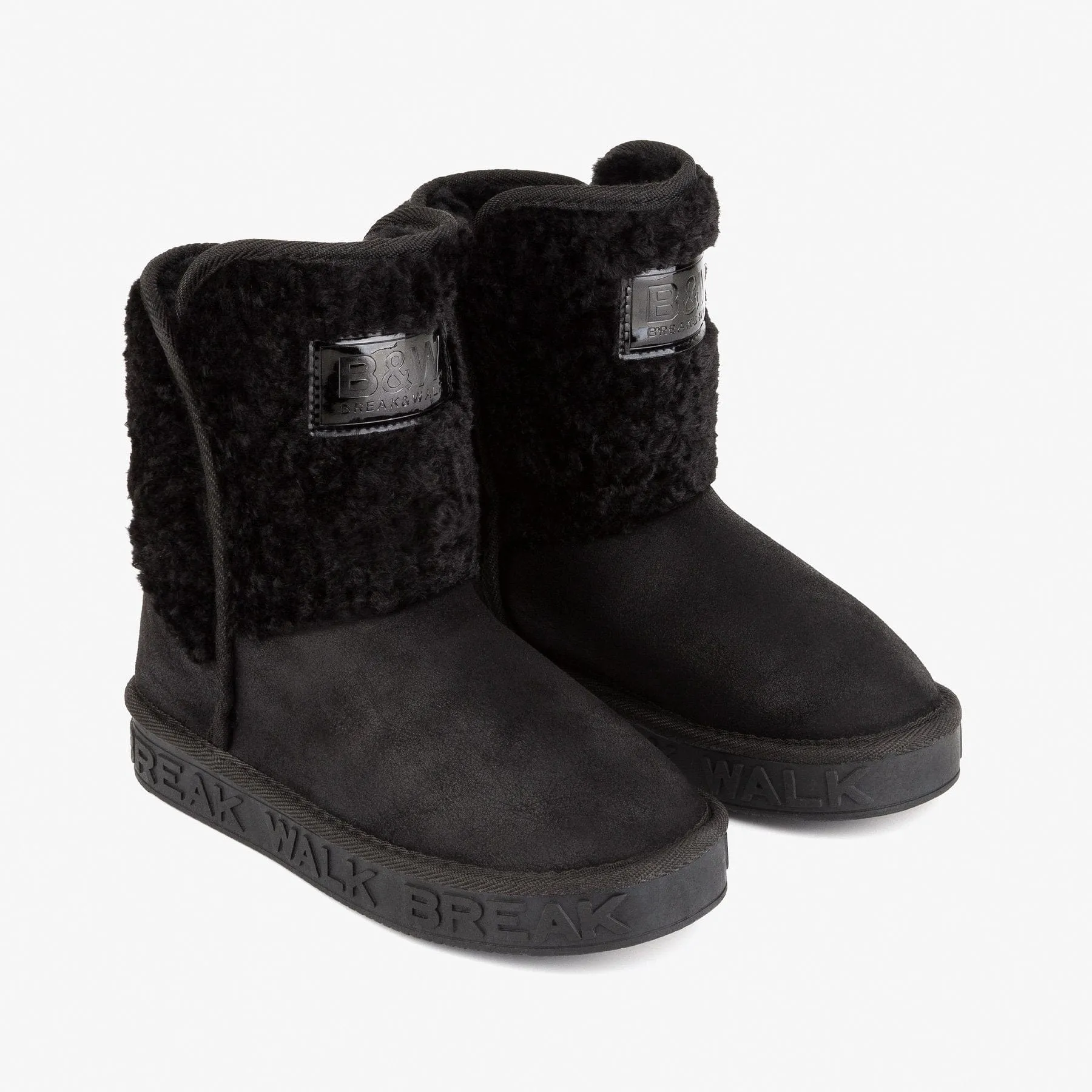Mum's Black Fleece Australian Boots