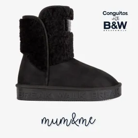 Mum's Black Fleece Australian Boots