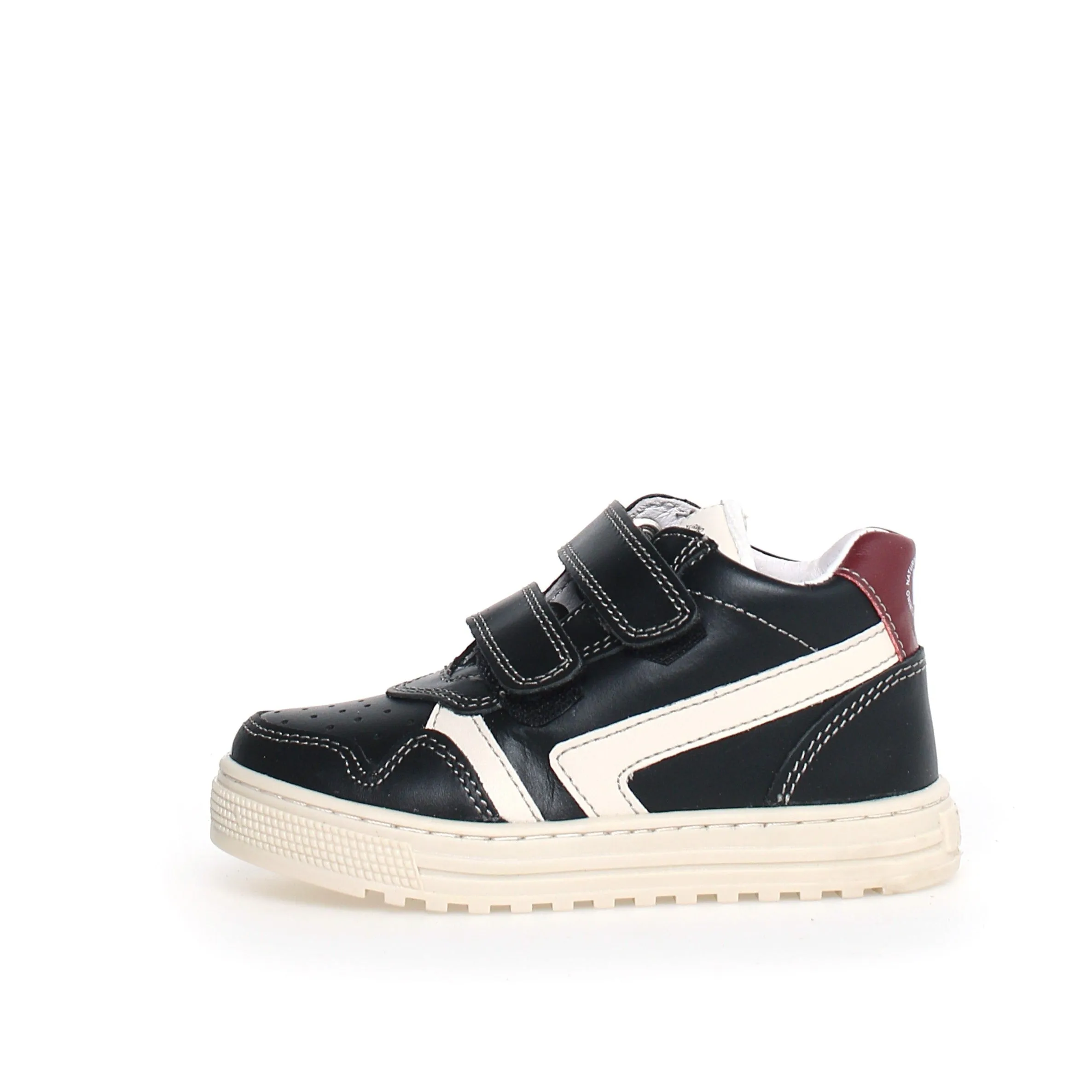 Naturino Girl's & Boy's Ceonia High Vl Calf Sneakers - Black/Milk