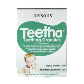 Nelsons Teetha Teething Granules 24 Sachets