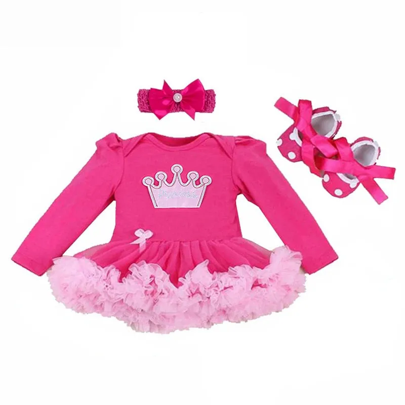 Newborn Infant Halloween Costumes Long Sleeve Baby Girl Birthday Party Dress Tutus Newborn Clothes