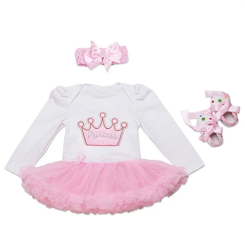Newborn Infant Halloween Costumes Long Sleeve Baby Girl Birthday Party Dress Tutus Newborn Clothes