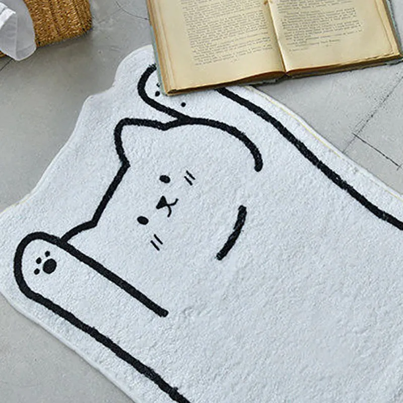 Nordic Cartoon Cute Cat Non Slip Floor Mat