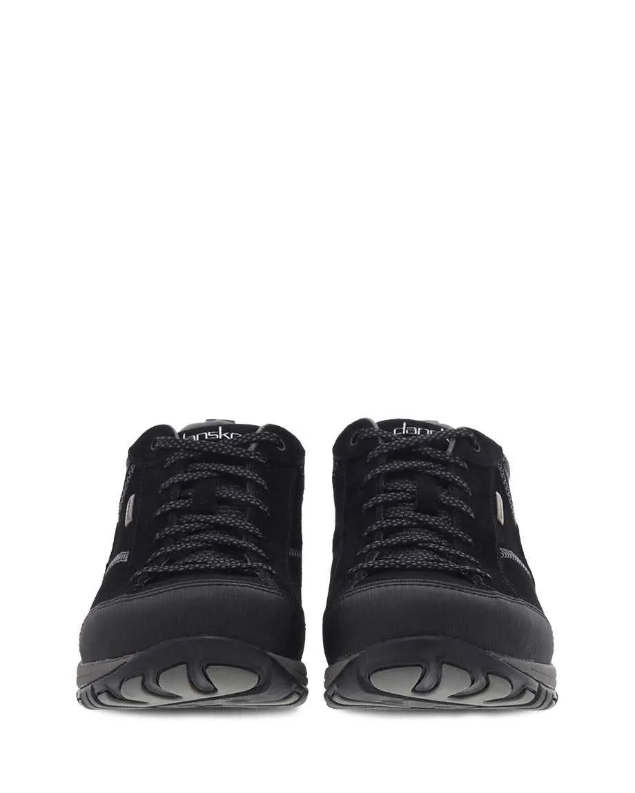 Paisley WIDE Light Hiking/Work Shoe in Black/Black Suede